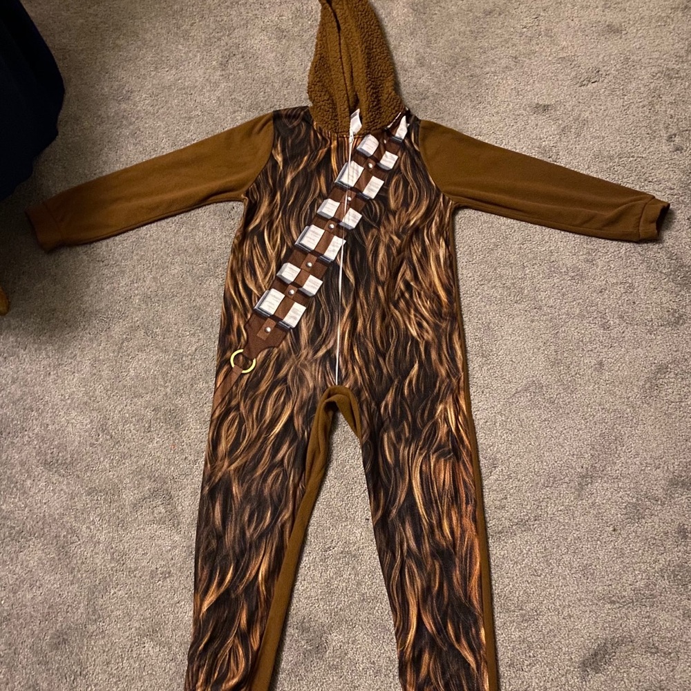 Boys hooded ChewBaca Onesie.